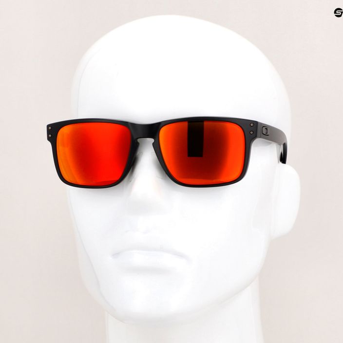 Γυαλιά ηλίου Oakley Holbrook μαύρο ματ / ρουμπίνι 0OO9102-E255 14
