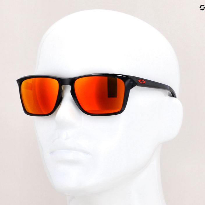 Oakley Sylas μαύρο μελάνι / ρουμπινί ρουμπίνι πολωμένα γυαλιά ηλίου 14
