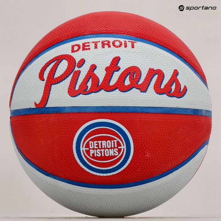 Wilson NBA Team Retro Mini Detroit Pistons μπάσκετ WTB3200XBDET μέγεθος 3 5