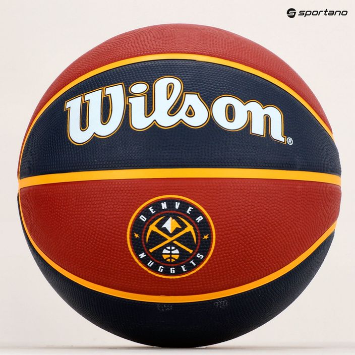 Wilson NBA Team Tribute Denver Nuggets μπάσκετ WTB1300XBDEN μέγεθος 7 6