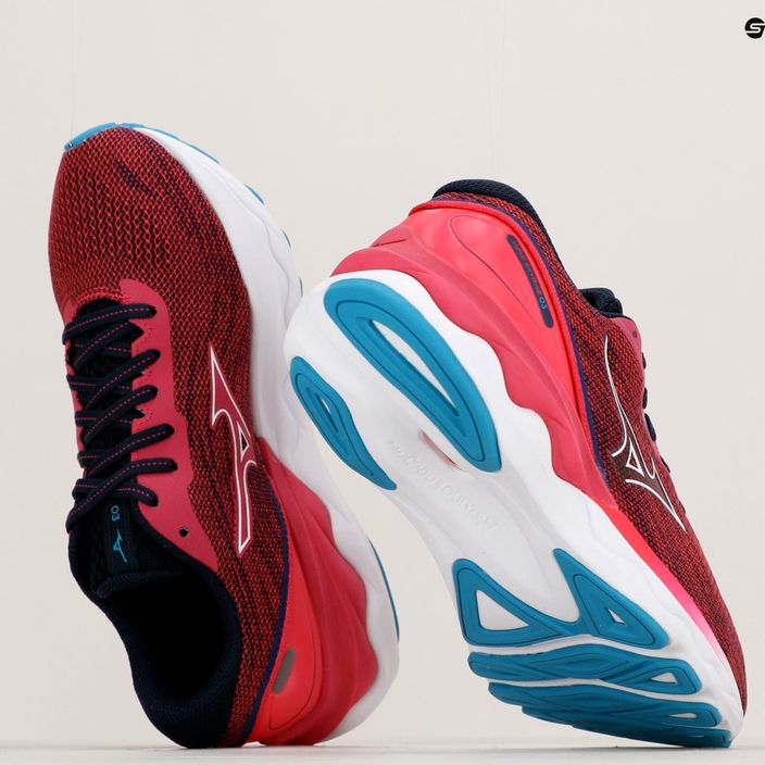 Γυναικεία παπούτσια για τρέξιμο Mizuno Skyrise 3 ροζ παγώνι/λευκό/μπλε αλγερινό 16