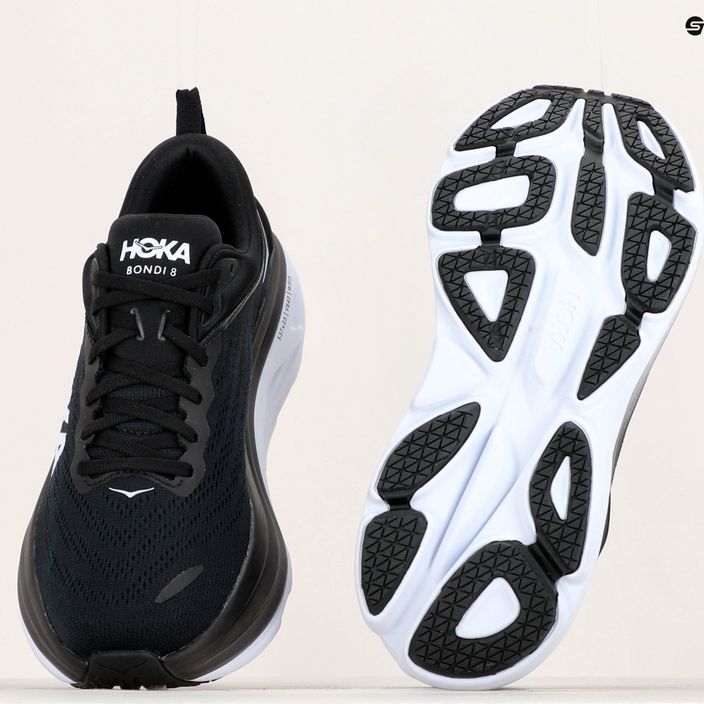 Ανδρικά παπούτσια τρεξίματος HOKA Bondi 8 μαύρο/λευκό 20