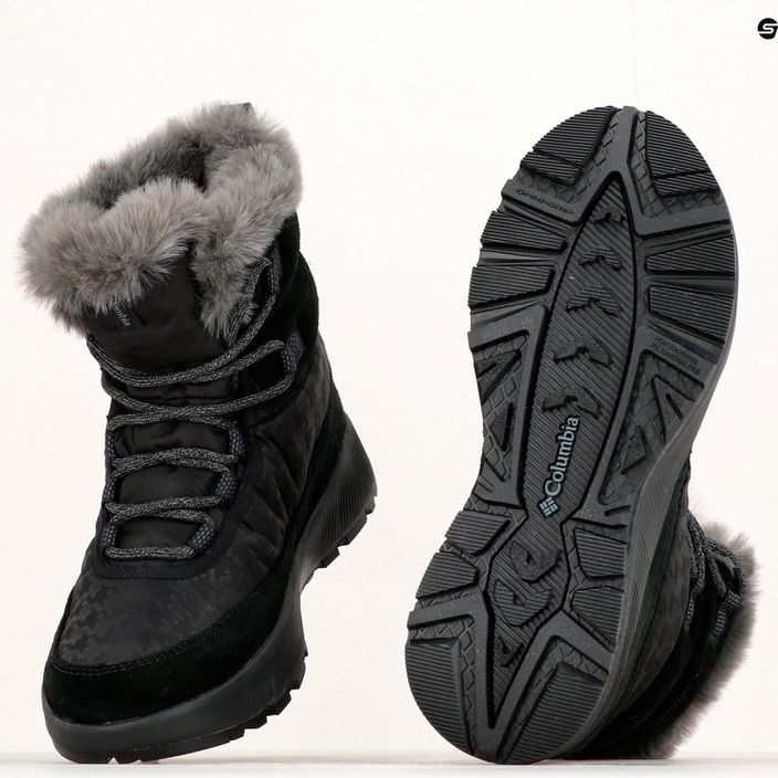 Columbia Slopeside Peak Luxe γυναικείες μπότες χιονιού μαύρο/γραφίτη 22