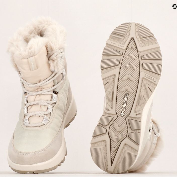 Columbia Slopeside Peak Luxe dark stone/sea salt γυναικείες μπότες χιονιού 25