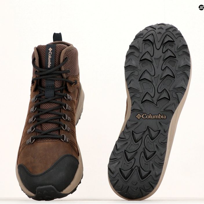 Columbia Trailstorm Crest Mid WP ανδρικές μπότες πεζοπορίας cordovan/μαύρο 21