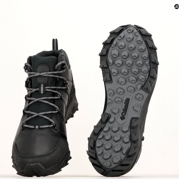 Columbia Peakfreak II Mid Outdry Leather μαύρο/γραφίτη ανδρικές μπότες πεζοπορίας 15