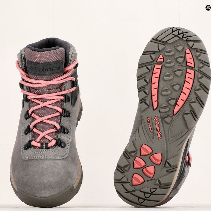 Columbia Newton Ridge Plus WP Ενισχυμένες γυναικείες μπότες πεζοπορίας stratus/canyon rose 25