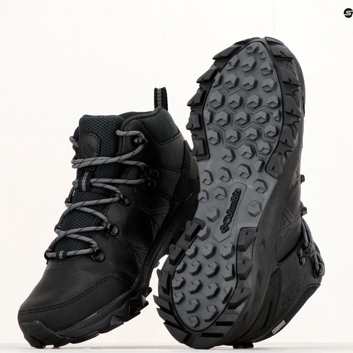Columbia Peakfreak II Mid Outdry Leather μαύρο/γραφίτης γυναικείες μπότες πεζοπορίας 23