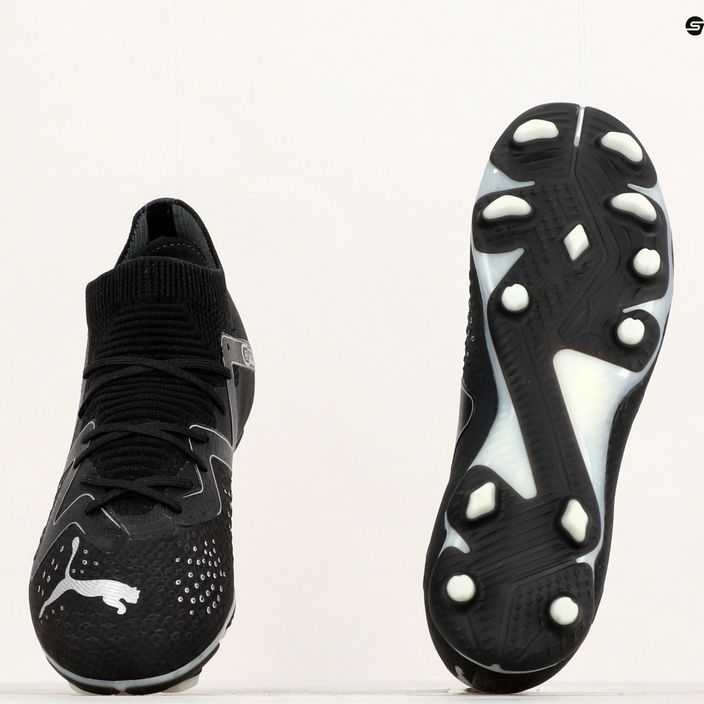 PUMA Future Pro FG/AG Jr παιδικά ποδοσφαιρικά παπούτσια puma μαύρο/puma ασημί 12