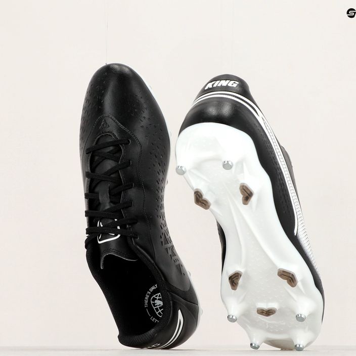 PUMA King Match MXSG ανδρικά ποδοσφαιρικά παπούτσια puma μαύρο/puma λευκό 12