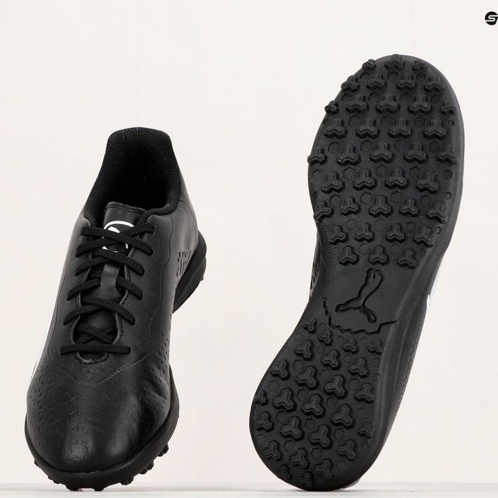 PUMA King Match TT Jr παιδικά ποδοσφαιρικά παπούτσια puma μαύρο/puma λευκό 18