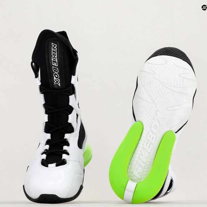 Γυναικεία παπούτσια Nike Air Max Box λευκό/μαύρο/ηλεκτρικό πράσινο 19