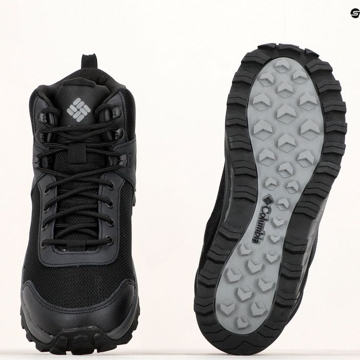 Columbia Trailstorm Ascend Mid WP ανδρικές μπότες πεζοπορίας μαύρο/σκούρο γκρι 15
