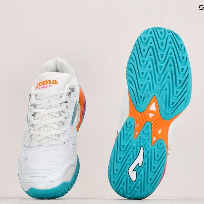 Γυναικεία παπούτσια τένις Joma Set Lady AC λευκό/πορτοκαλί 14