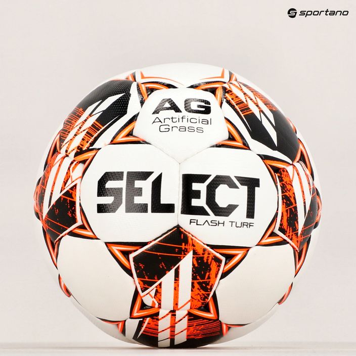 SELECT Flash Turf ποδοσφαίρου v23 λευκό/πορτοκαλί 110047 μέγεθος 4 5