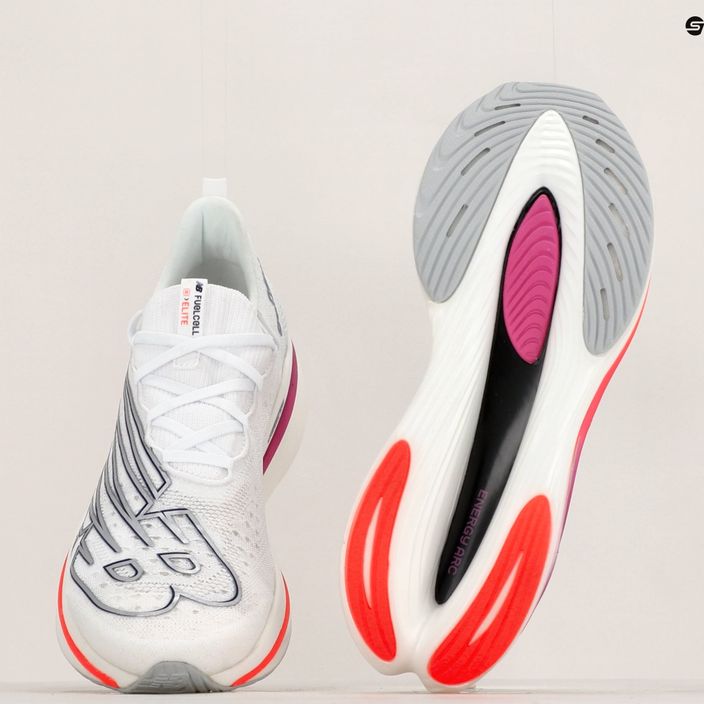 New Balance FuelCell SC Elite V3 λευκά ανδρικά παπούτσια για τρέξιμο 21