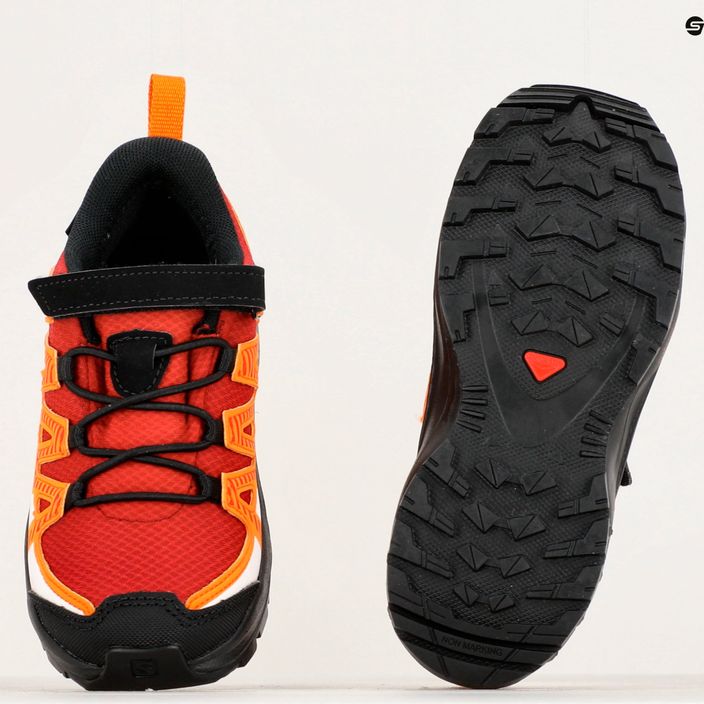 Παιδικά παπούτσια πεζοπορίας Salomon Xa Pro V8 CSWP red/black/opeppe 18