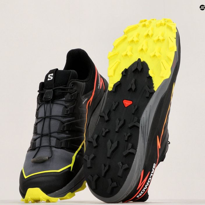 Salomon Thundercross ανδρικά αθλητικά παπούτσια για τρέξιμο μαύρο/ησυχαστική απόχρωση/φλογερό κοράλλι 16