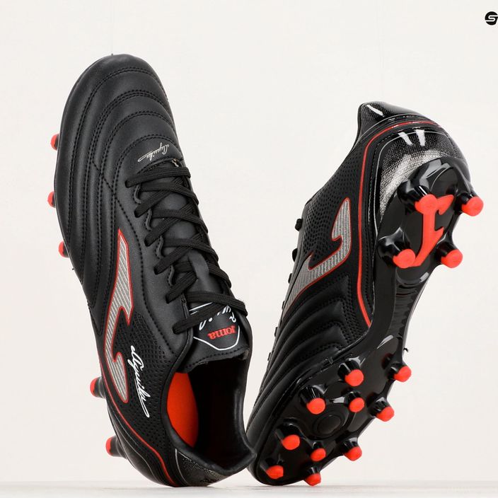 Ανδρικά ποδοσφαιρικά παπούτσια Joma Aguila FG μαύρο/κόκκινο 17