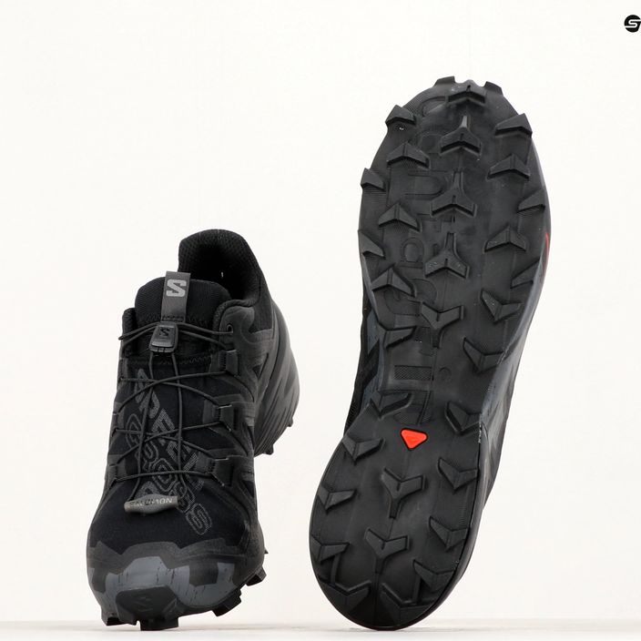 Ανδρικά αθλητικά παπούτσια τρεξίματος Salomon Speedcross 6 μαύρο/μαύρο/φαντομάς 15