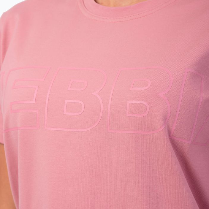 Γυναικείο προπονητικό t-shirt NEBBIA Invisible Logo old rose 5