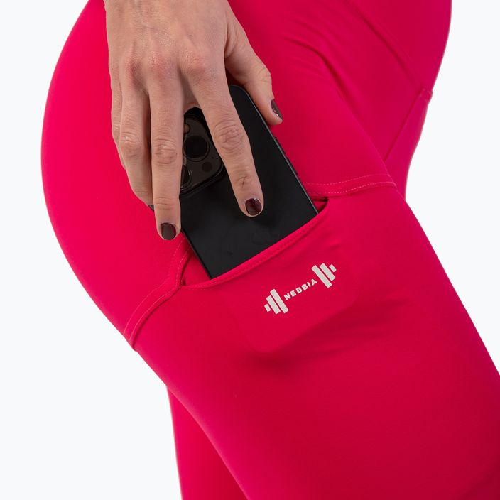 Γυναικείο κολάν προπόνησης NEBBIA Active High-Waist Smart Pocket ροζ 5