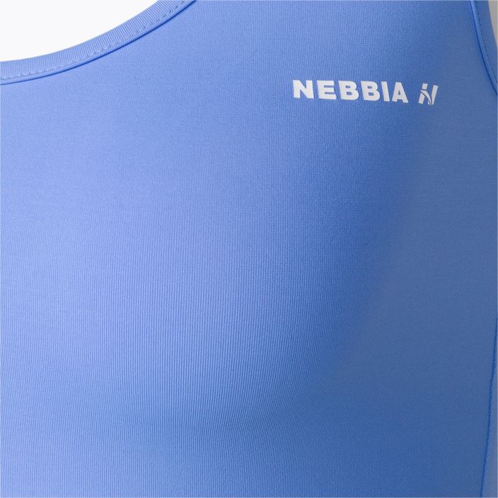 Γυναικείο προπονητικό μπλουζάκι NEBBIA Sporty Slim Fit Crop μπλε 4222420 3