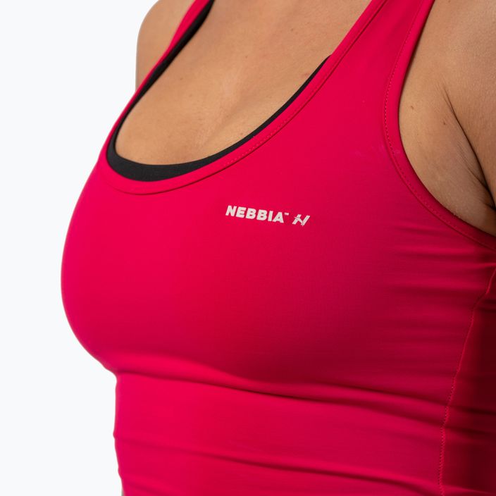 Γυναικείο προπονητικό μπλουζάκι NEBBIA Sporty Slim Fit Crop ροζ 3