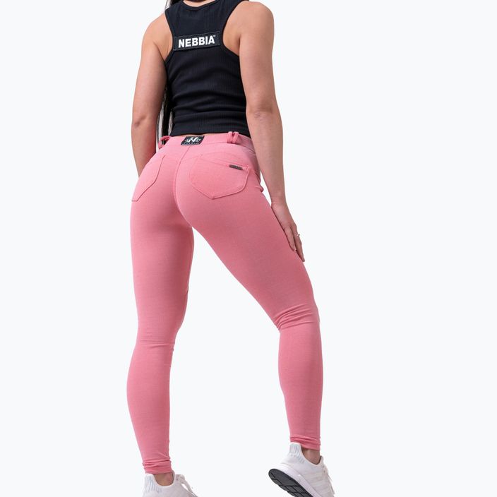 Γυναικείο παντελόνι NEBBIA Dreamy Edition Bubble Butt ροζ 4