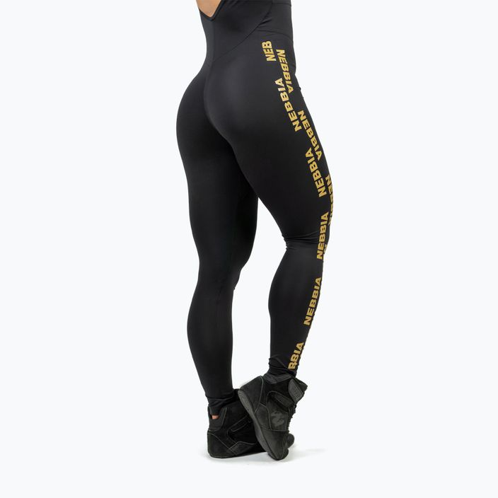 NEBBIA γυναικεία προπονητική στολή Intense Focus μαύρο/χρυσό 6