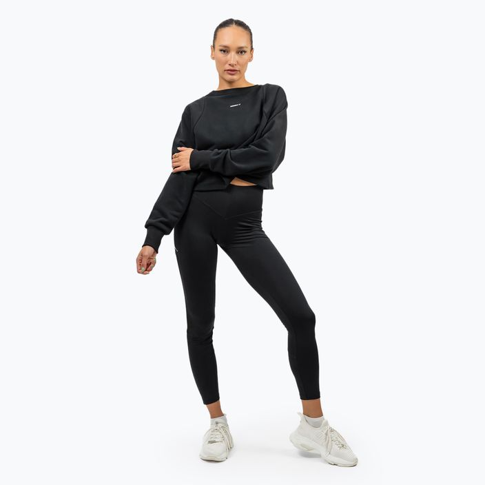 Γυναικεία προπονητική μπλούζα NEBBIA Gym Spirit Crop μαύρο 2