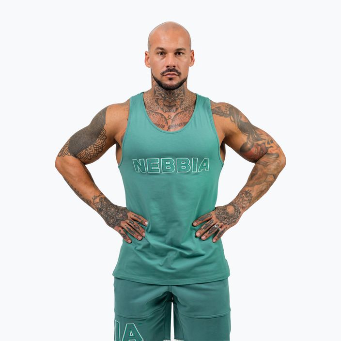 Ανδρικό προπονητικό μπλουζάκι NEBBIA Strenght πράσινο 3
