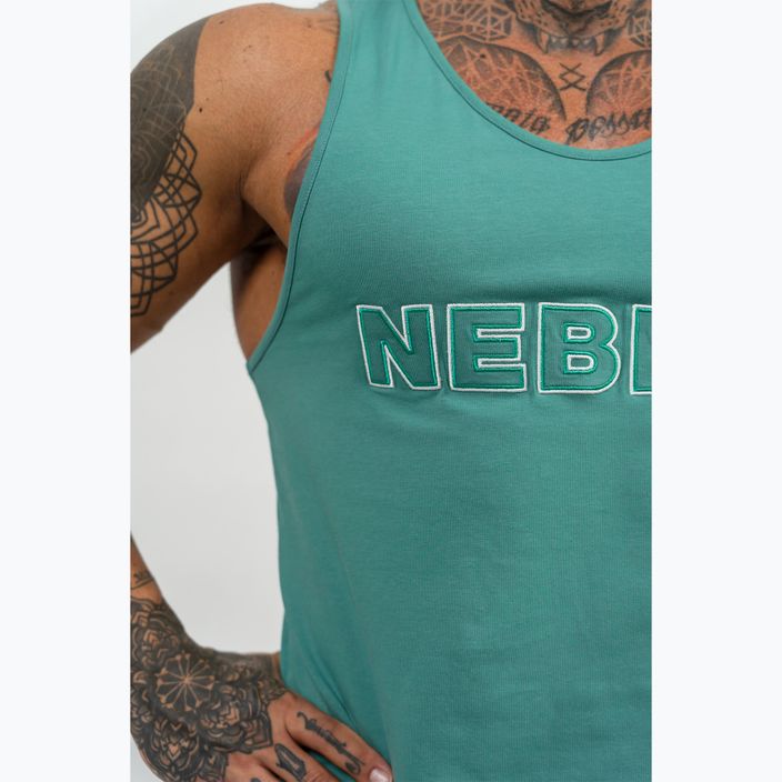 Ανδρικό προπονητικό μπλουζάκι NEBBIA Strenght πράσινο 4