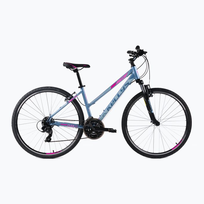 Kellys Clea 10 γυναικείο ποδήλατο cross γκρι-ροζ 72318