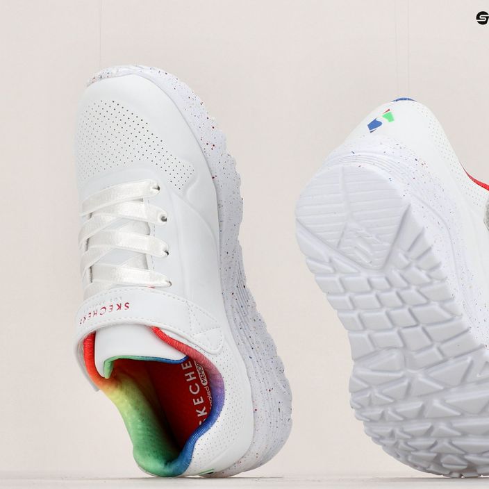 SKECHERS παιδικά αθλητικά παπούτσια Uno Lite Rainbow Specks λευκό/πολλαπλό 18