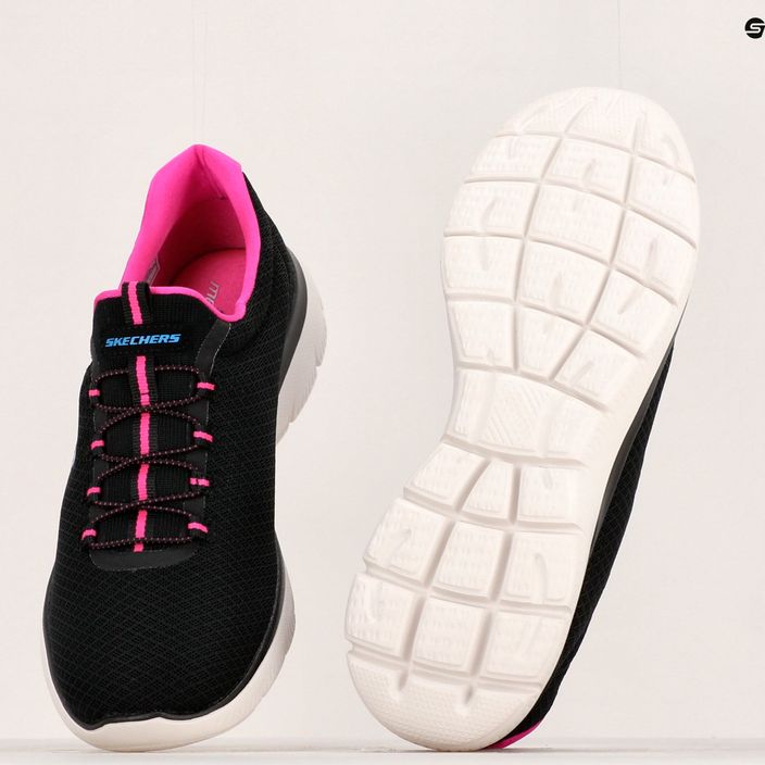 Γυναικεία παπούτσια προπόνησης SKECHERS Summits μαύρο/καυτό ροζ 14