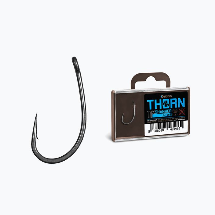 Delphin Thorn Shanker hooks 11 τεμ. μαύρο 101001445