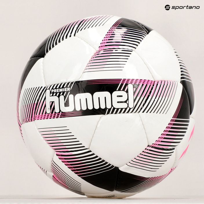 Hummel Premier FB ποδοσφαίρου λευκό/μαύρο/ροζ μέγεθος 4 5