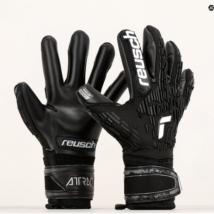 Reusch Attrakt Freegel Infinity Finger Support Γάντια τερματοφύλακα μαύρα 5370730-7700 9