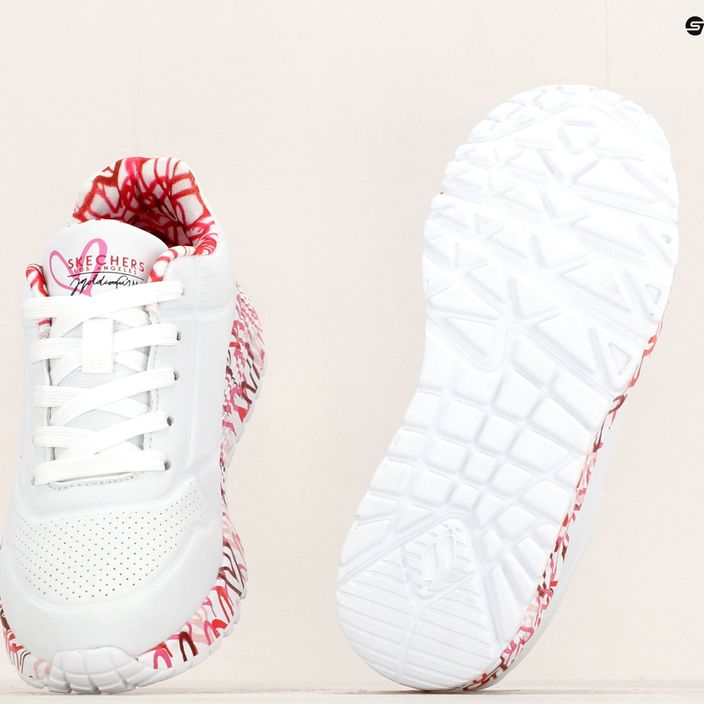 SKECHERS Uno Lite Lovely Luv λευκό/κόκκινο/ροζ παιδικά αθλητικά παπούτσια 18
