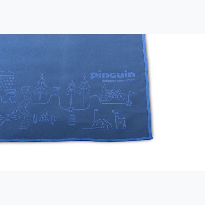 Pinguin Micro Towel Map L μπλε 2