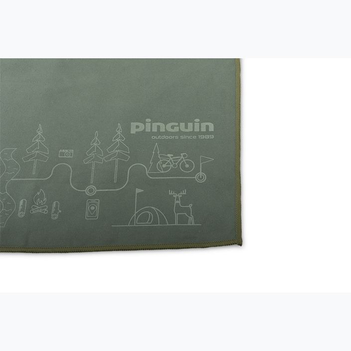 Pinguin Micro Towel Map L γκρι 2