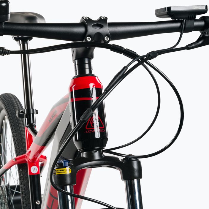 LOVELEC Alkor 15Ah ηλεκτρικό ποδήλατο μαύρο-κόκκινο B400239 8