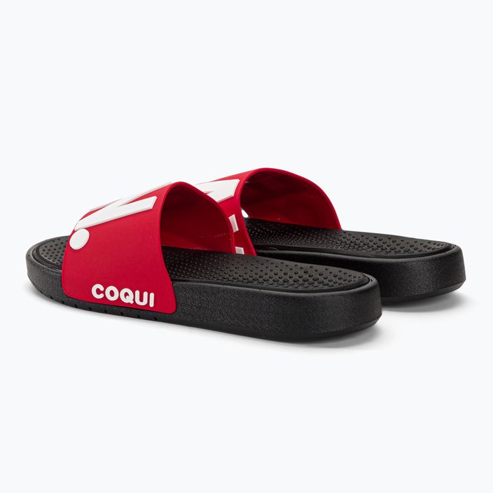 Ανδρικές σαγιονάρες Coqui Speedy μαύρο/νέο κόκκινο relax on flip-flops 3