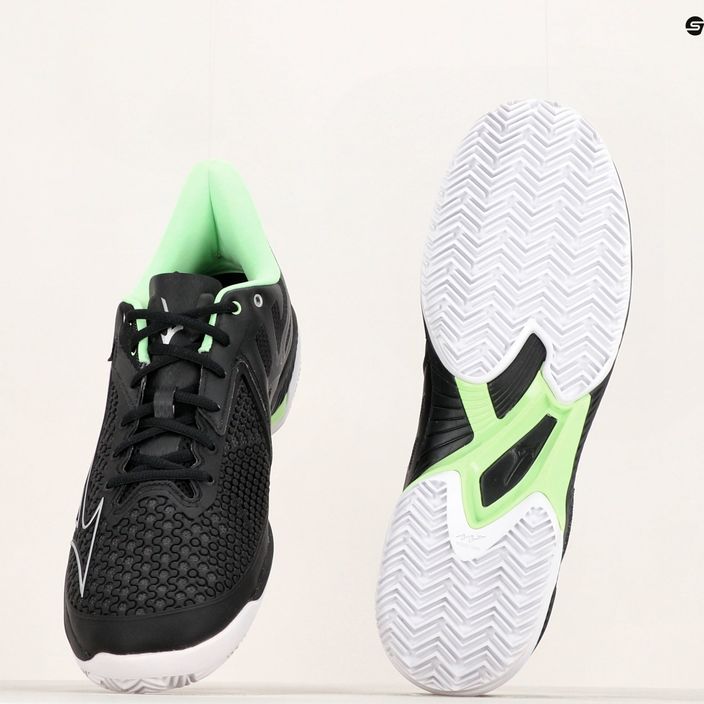 Ανδρικά παπούτσια τένις Mizuno Wave Exceed Tour 5 CC μαύρο / ασημί / πράσινο τέκνο 13