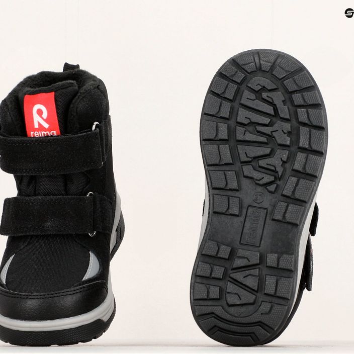Παιδικές μπότες πεζοπορίας Reima Qing μαύρο 21