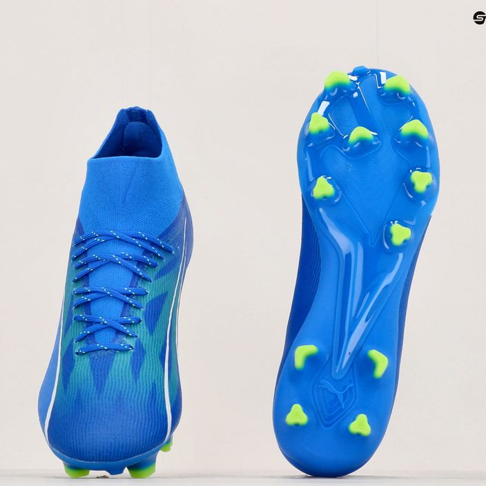 PUMA Ultra Pro FG/AG ανδρικά ποδοσφαιρικά παπούτσια ultra blue/puma white/pro green 12