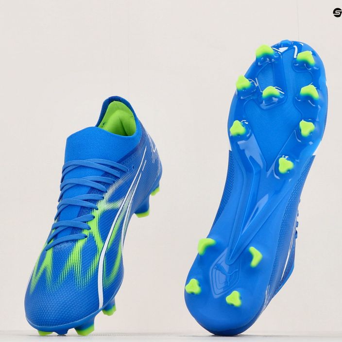 PUMA Ultra Match FG/AG ανδρικά ποδοσφαιρικά παπούτσια ultra blue/puma white/pro green 12