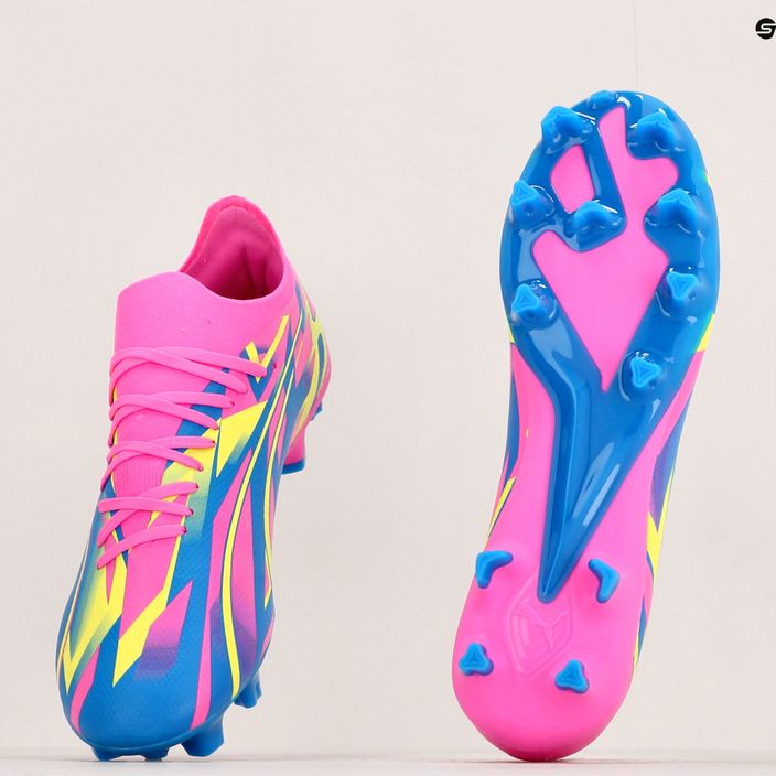 PUMA Ultra Match Energy FG/AG ανδρικές μπότες ποδοσφαίρου φωτεινό ροζ/κίτρινο συναγερμό/υψηλό μπλε 21