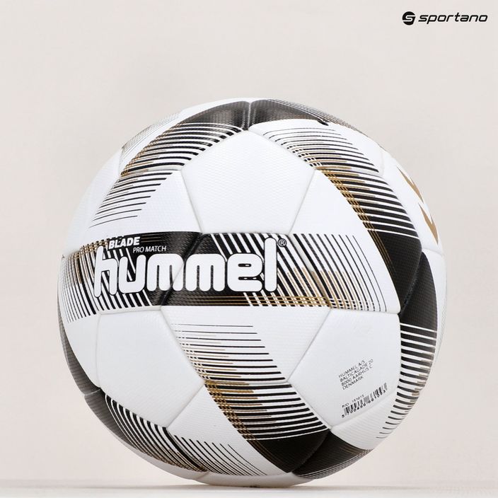 Hummel Blade Pro Match FB ποδοσφαίρου λευκό/μαύρο/χρυσό μέγεθος 5 6